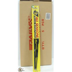 BOX OF 5 NEW 17" WIPER BLADES