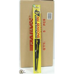 BOX OF 5 NEW 17" WIPER BLADES