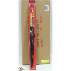 BOX OF 5 NEW 21" WIPER BLADES