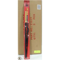 BOX OF 5 NEW 21" WIPER BLADES