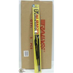 BOX OF 5 NEW 19" WIPER BLADES