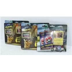 LOT OF 3 POKEMON DETECTIVE PIKACHU CASE FILE