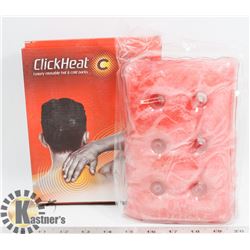 NEW CLICK HEAT LUXURY REUSABLE HOT & COLD PACKS