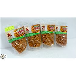 LOT OF 4 BAGS KFI PEANUTS - CHILI MASALA FLAVOR