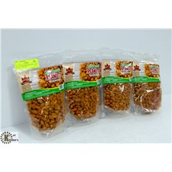 LOT OF 4 BAGS KFI PEANUTS - CHILI MASALA FLAVOR