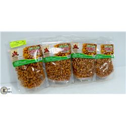 LOT OF 4 BAGS KFI PEANUTS - CHILI MASALA FLAVOR