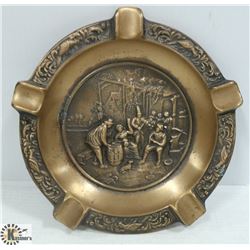ANTIQUE BRASS ASHTRAY