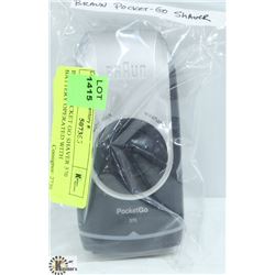 BRAUN POCKET GO SHAVER 370 BATTERY OPERATED WITH