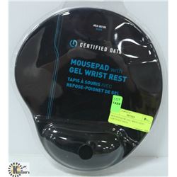 MOUSEPAD W/ GEL WRIST REST- CERTIFIED DATA