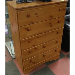 5-DRAWER LIGHT BROWN WOOD GRAIN
