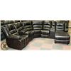 Image 1 : NEW BORDEAUX BLACKBERRY LEATHERETTE SECTIONAL