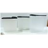 Image 1 : LOT OF 3 TUPPERWARE CEREAL KEEPERS, 2 ARE BRAND