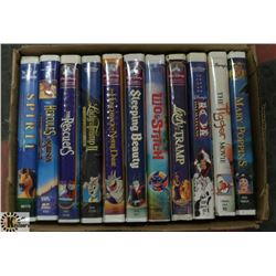 BOX OF 22 DISNEY VHS