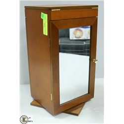 NEW SWIVEL JEWELLERY CABINET, 15" HIGH,