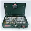 Image 1 : GREEN COLEMAN PROPANE CAMP STOVE -