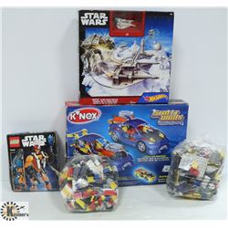FLAT OF WITH STAR WARS LEGO, KNEX'S