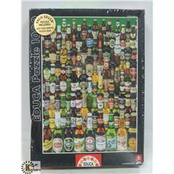 SEALED EDUCA PUZZLE 1000 PC BEER BOTTLES