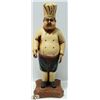Image 1 : TALL CHEF FIGURINE ON SQUARE BASE -