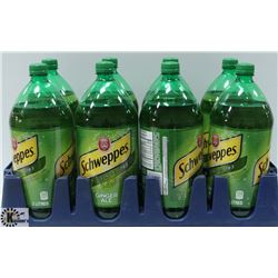 8 BOTTLES OF 2L SCHWEPPES GINGER ALE