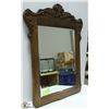 Image 1 : VINTAGE SOLID WOOD FRAMED MIRROR -