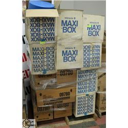 PALLET OF M-BOX SHOP PAPER TOWEL DISPENSERS &