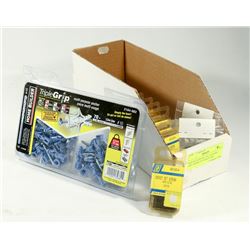 BOX WITH SOCKET SET SCREWS AND ASSORTED HARDWARE