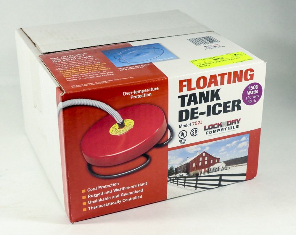 FLOATING TANK DEICER, 1500 WATTS
