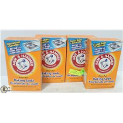 FOUR 2KG BOXES OF ARM & HAMMER BAKING SODA