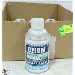 6 CANS OZIUM GLYCOL-IZED AIR SANITIZER