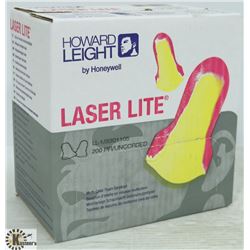 BOX OF LASER LITE MULTI COLOR FOAM EARPLUGS