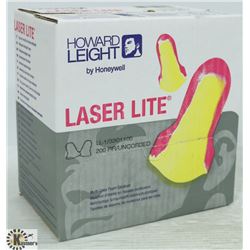 BOX OF LASER LITE MULTI COLOR FOAM EARPLUGS