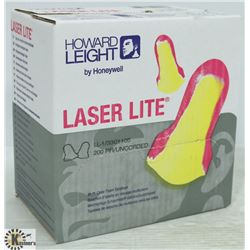 BOX OF LASER LITE MULTI COLOR FOAM EARPLUGS
