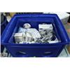 Image 1 : BLUE BIN LID WITH SAFETY GLASSES, 3M MASK & MORE