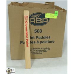 CASE OF PAINT STIR STICKS