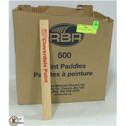 CASE OF PAINT STIR STICKS