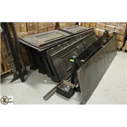 LOT OF 4 LARGE COMMERCIAL METAL / WOOD