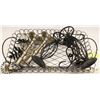 Image 1 : BASKET OF CANDLE HOLDERS