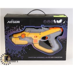 GREY & ORANGE AIR GUND FOR USE WITH SMART PHONE