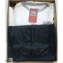 BOX W/NEW MEN'S CLOTHS INCL. SPORT TEK