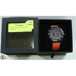 AUTHENTIC NEW WALTER WATCH, STAINLESS