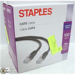 LOT OF 2 NEW 100' CAT6 CABLES