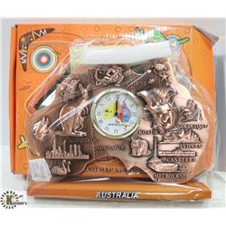 NEW AUSTRALIA MAPCLOCK & MAP