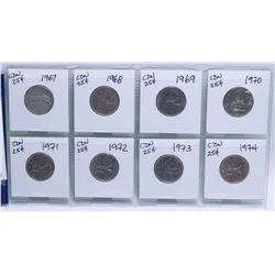 8 CANADIAN QUARTERS - 1967-1974