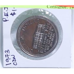 1973 CANADIAN PRINCE EDWARD ISLAND DOLLAR