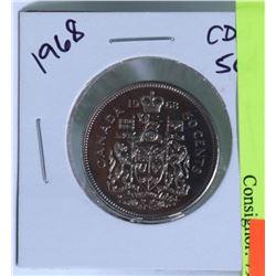1968 CANADIAN 50 CENT COIN