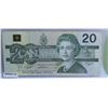 Image 1 : 1991 $20 CANADIAN BILL SERIAL #AWM0427193