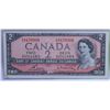 Image 1 : 1954 $2 CANADIAN BILL SERIAL #KG9470908