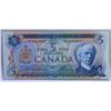 Image 1 : 1972 $5 CANADIAN BILL SERIAL #SE4362597