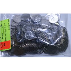 1967 CANADIAN NICKELS- $6- (120 NICKELS)