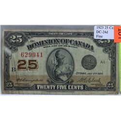 CANADIAN 1923 SHINPLASTER.